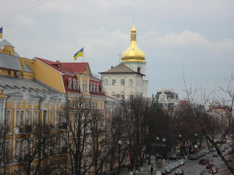 Отличная квартира рядом Золотыми воротами Киев Экстерьер фото